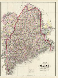 Map of the State of Maine