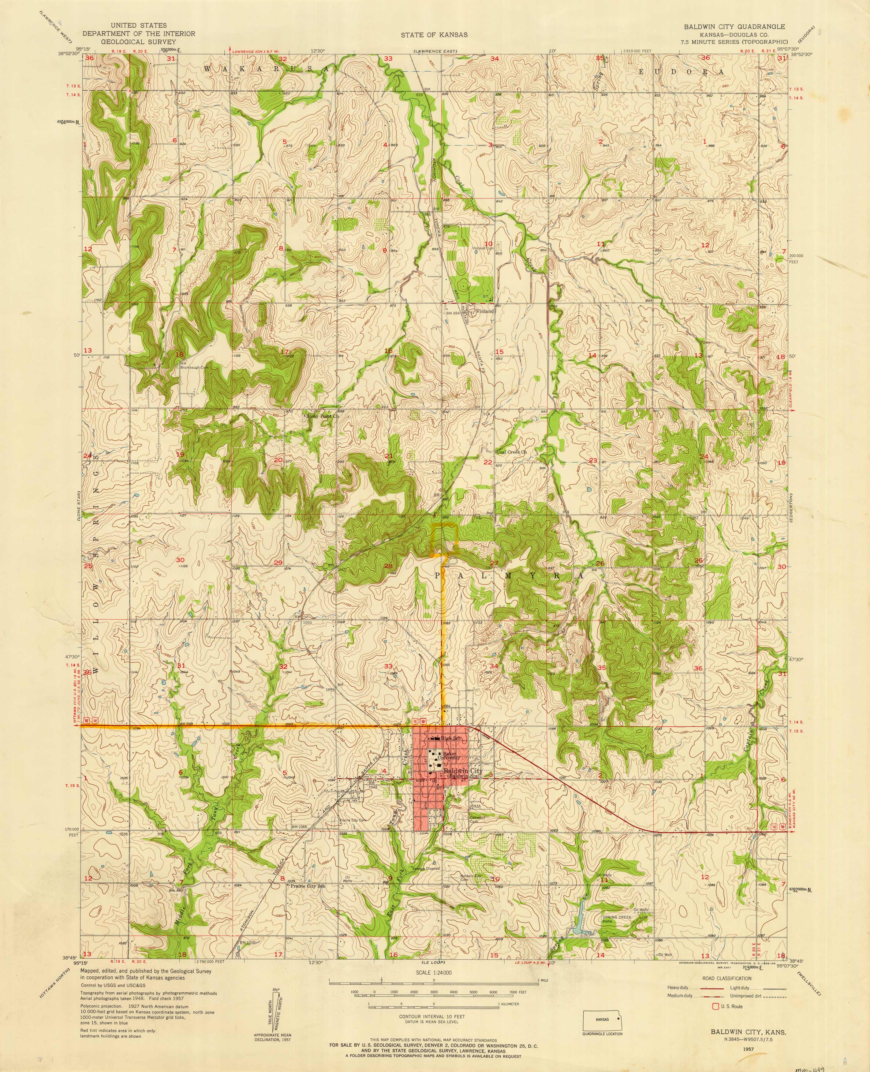 Baldwin City Quadrangle