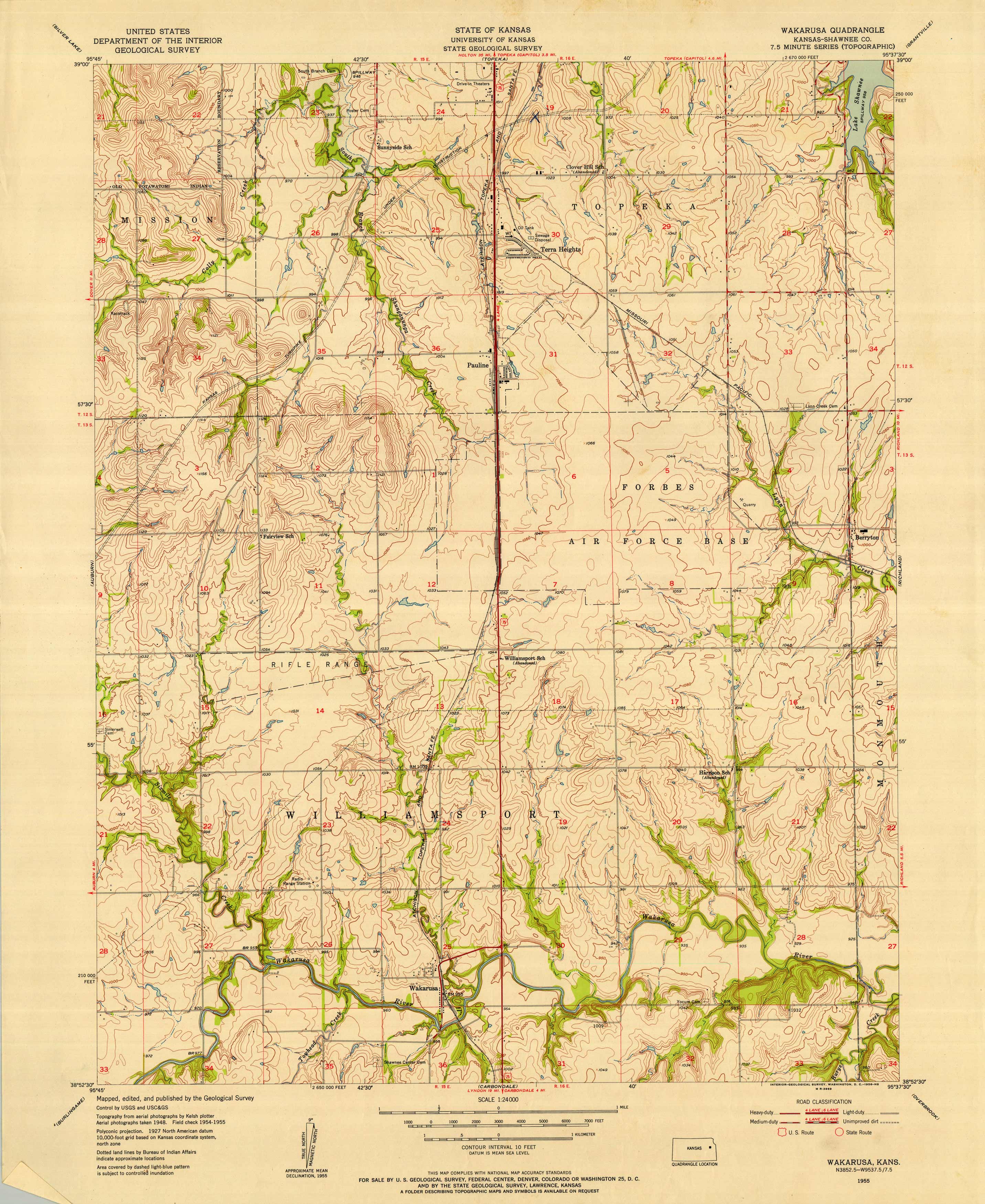 Kansas - Wakarusa Quadrangle