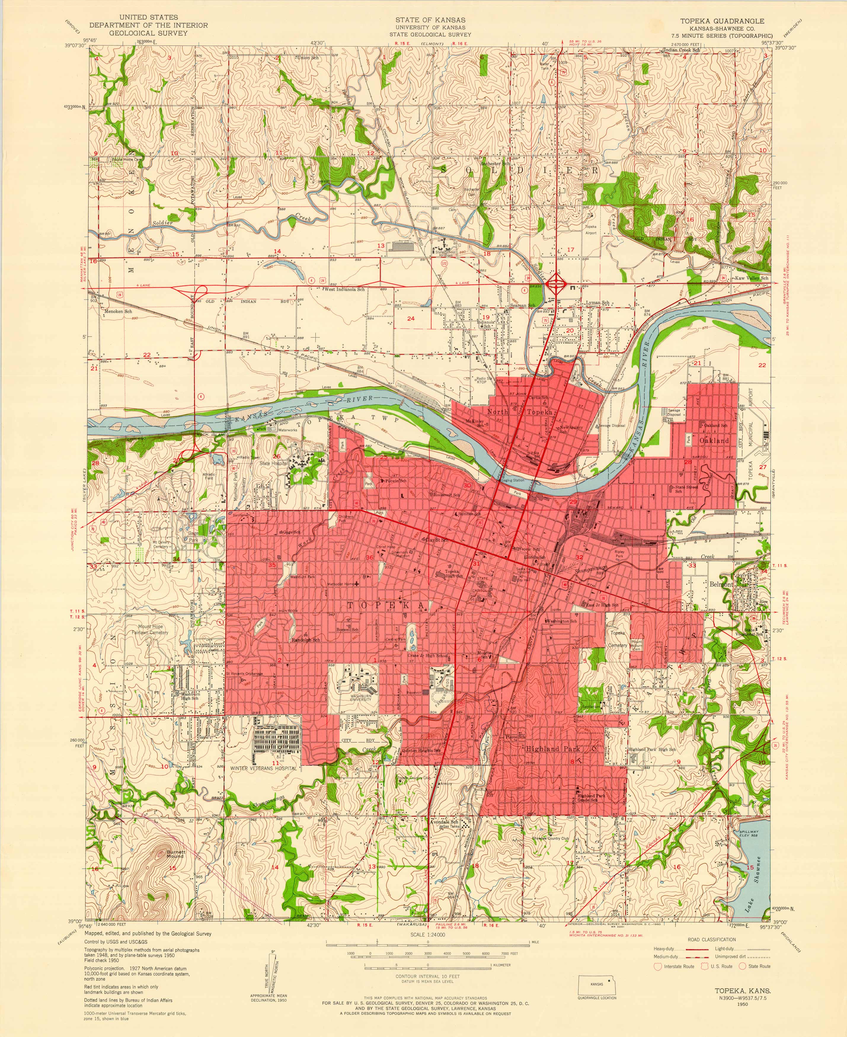 Kansas - Topeka Quadrangle