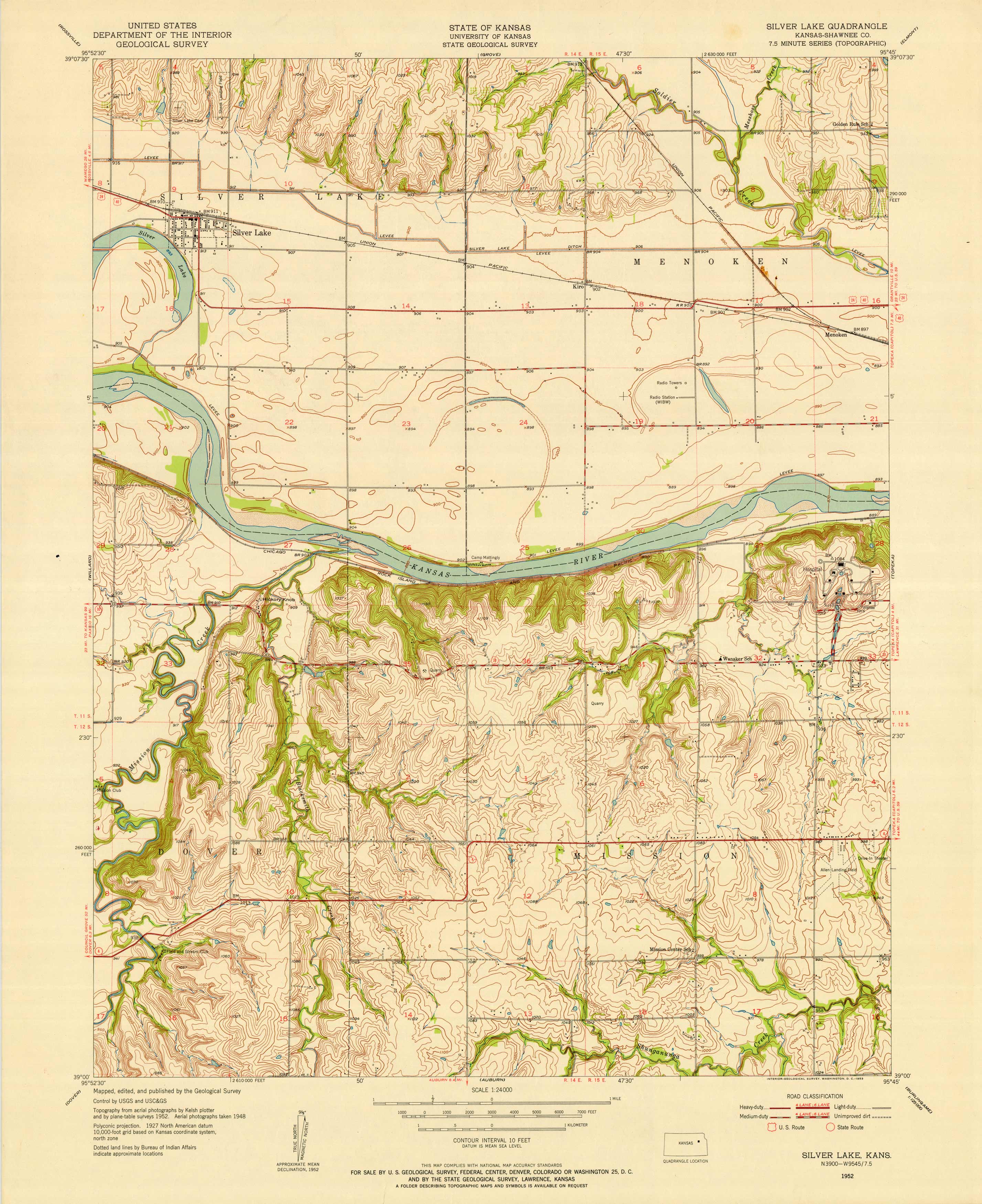 Kansas - Silver Lake Quadrangle