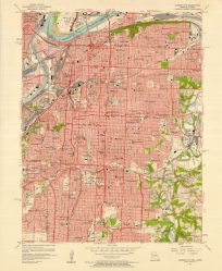 Kansas / Missouri - Kansas City Quadrangle