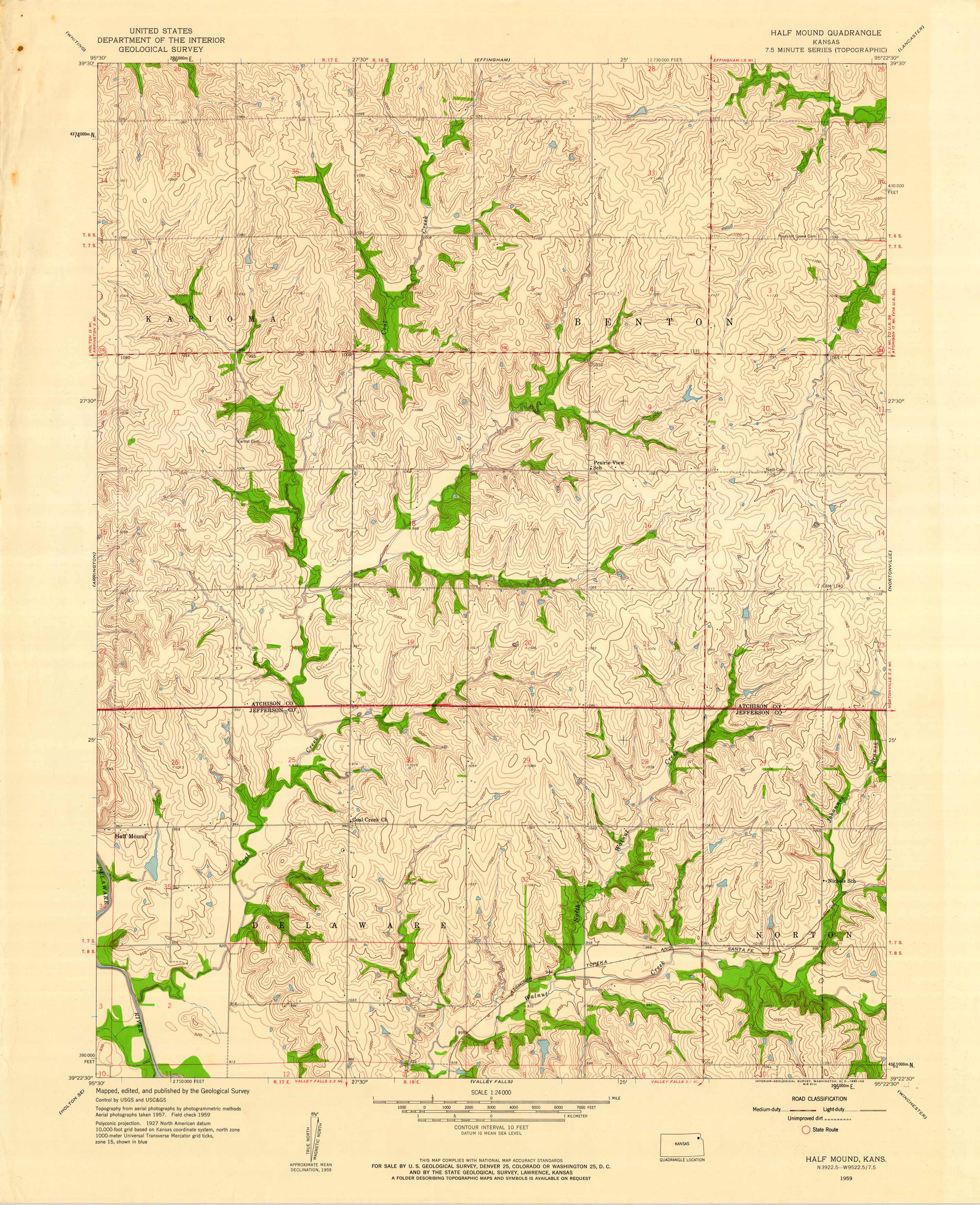 Kansas - Half Mound Quadrangle