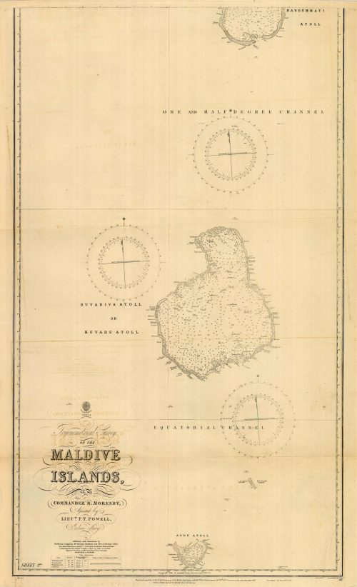 Trigonometrical Survey of the Maldive Islands (Sheet 3)