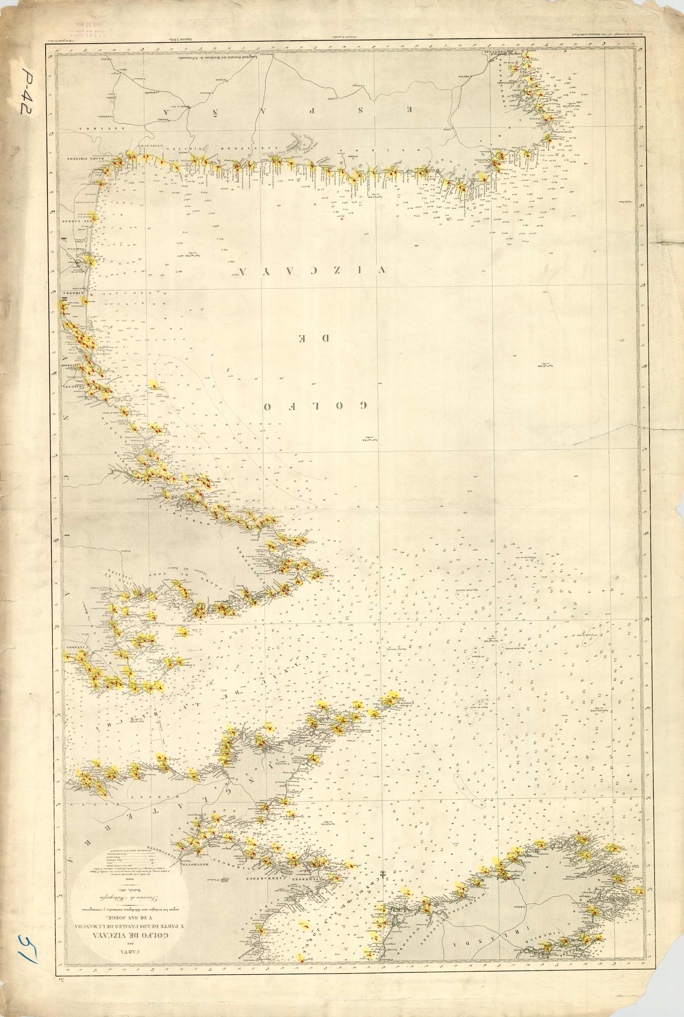 Golfo De Vizcaya - Y Parte De Los Canales De La Mancha Y De San Jorge (Gulf of Biscay - and part of the English Channel and St. George)