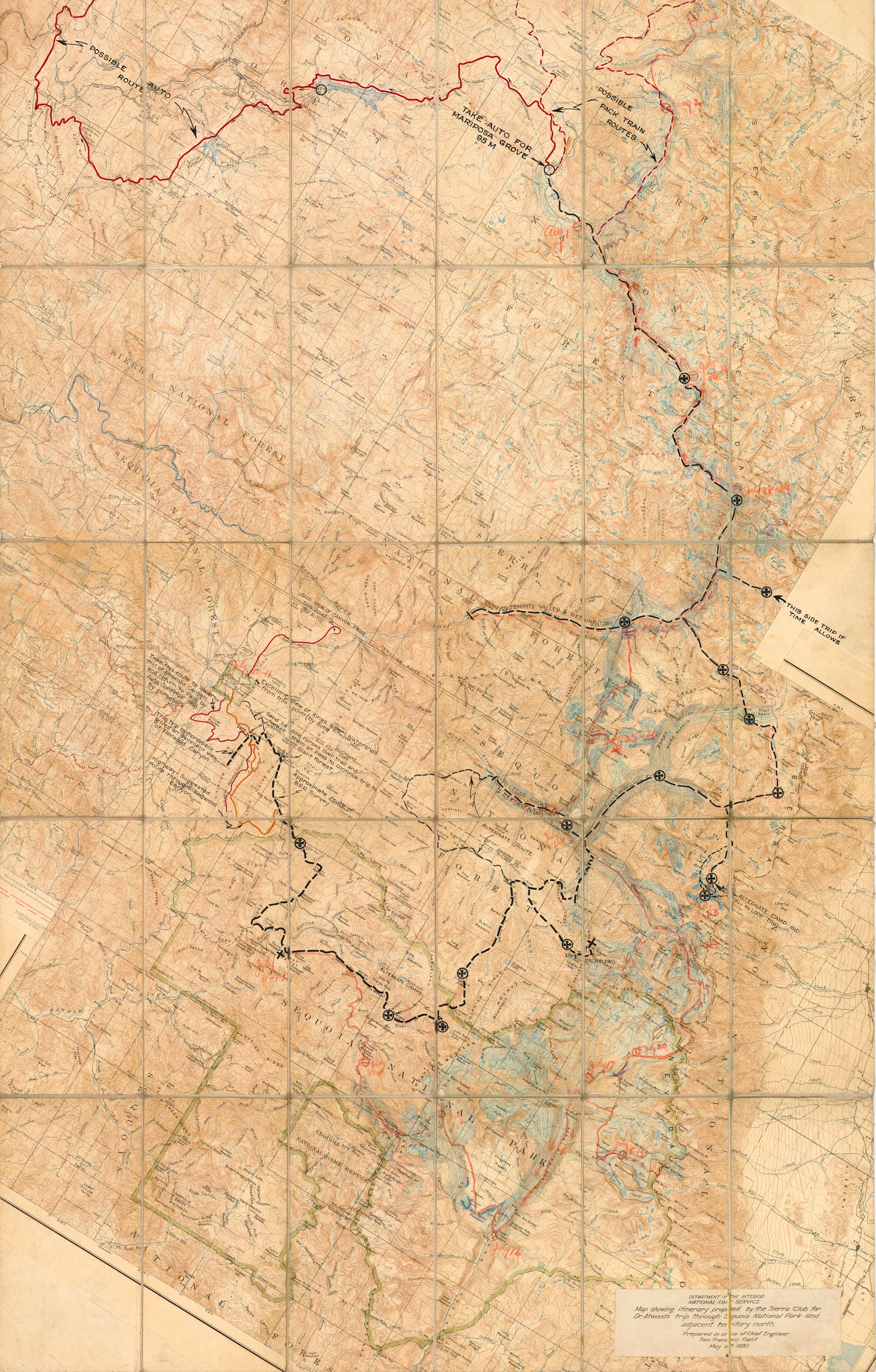 California - Dr. Atwoods trip through Sequoia National Park