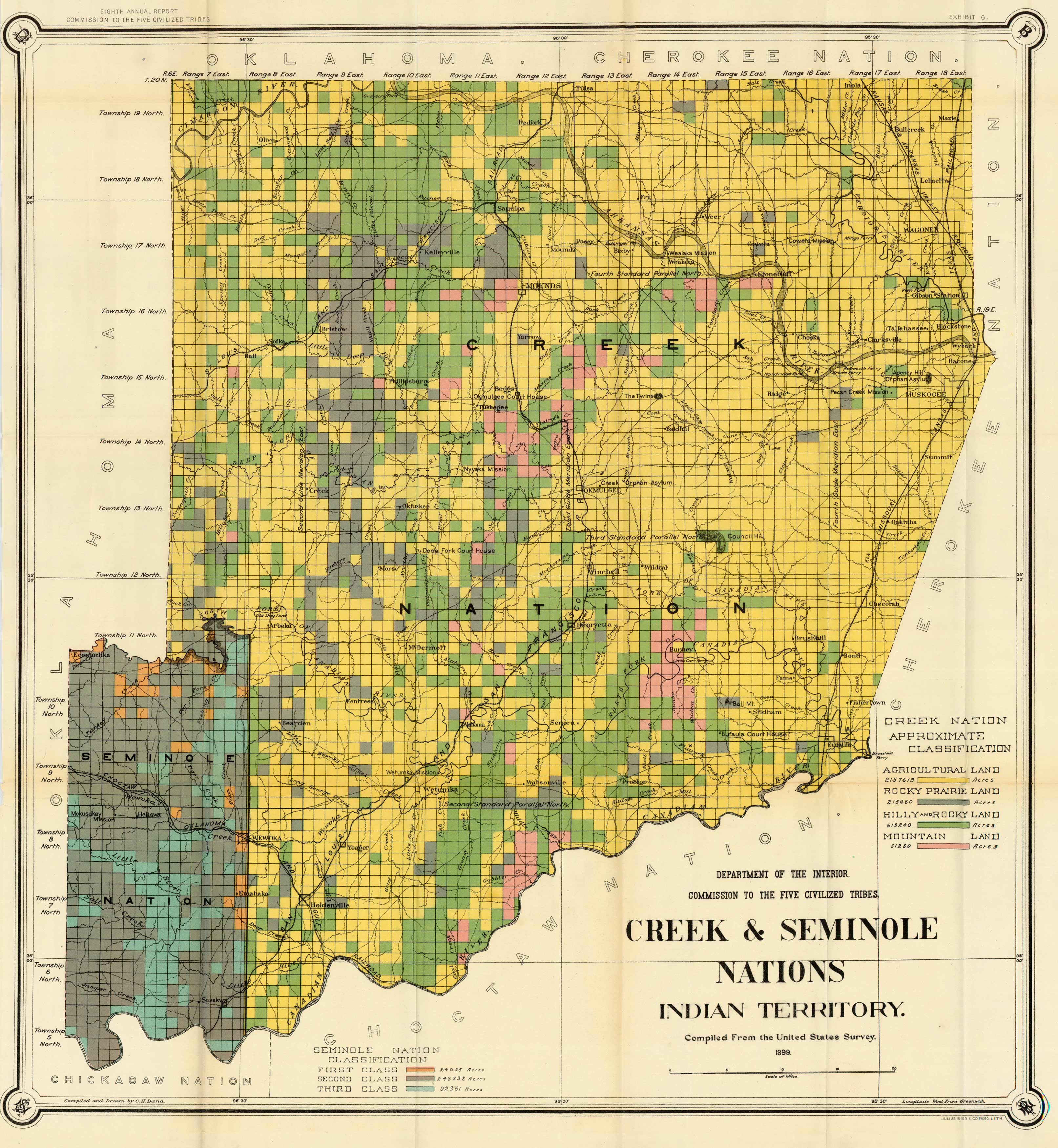 Creek & Seminole Nations - Indian Territory