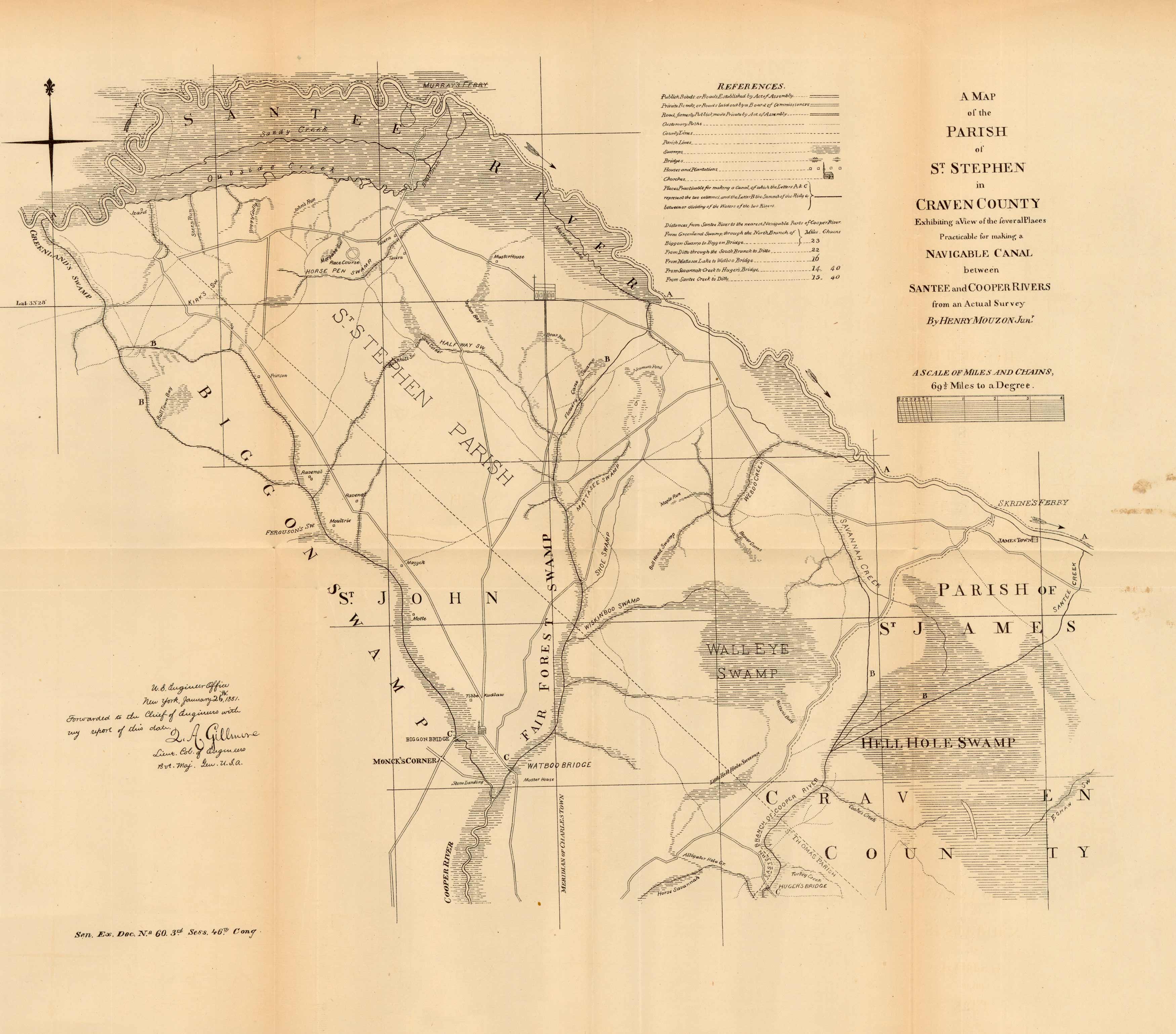 A Map of the Parish of St. Stephen in Craven County