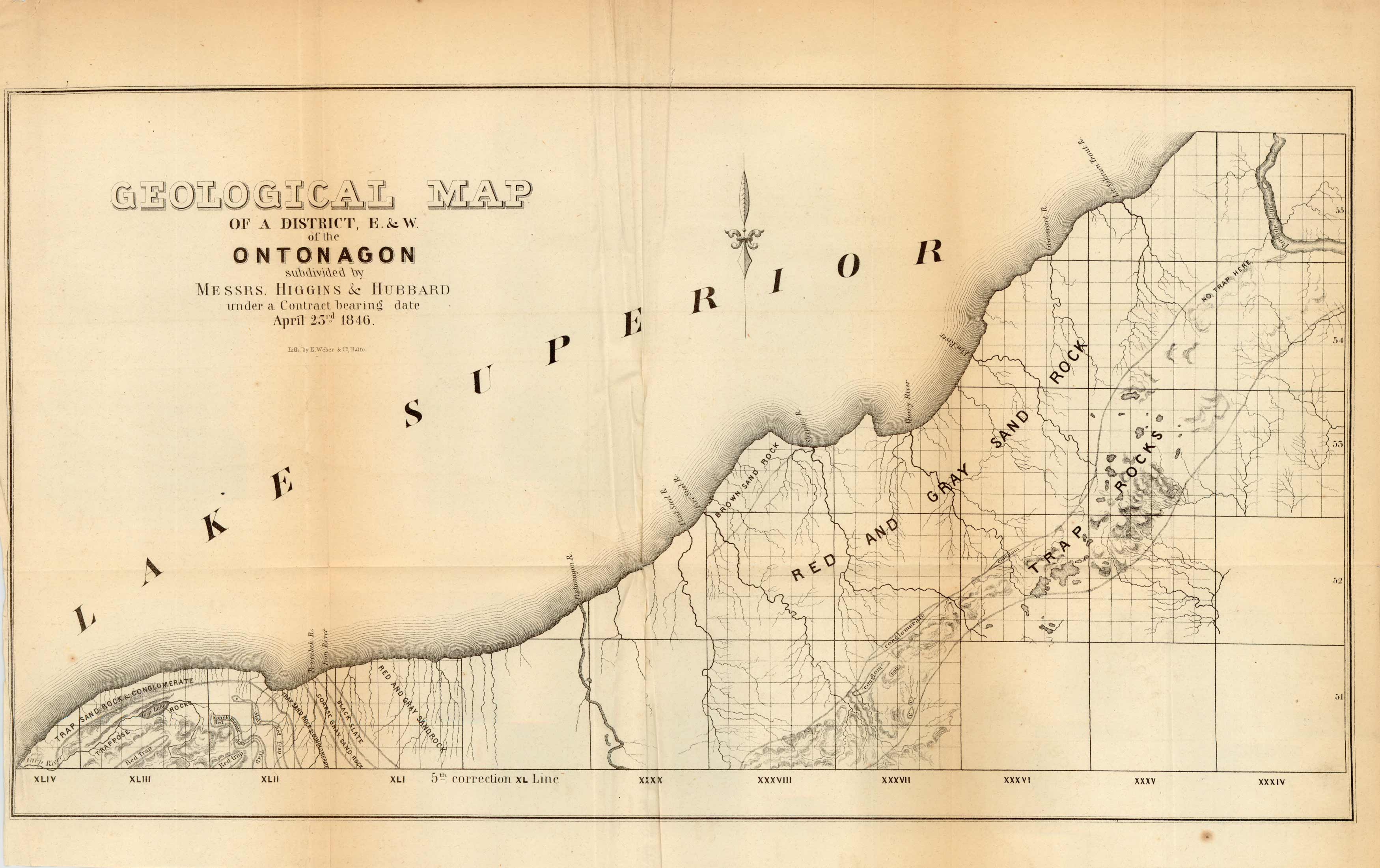 Geological Map of a distrct