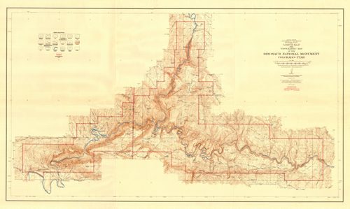 Topographic Map of the Dinosaur National Monument