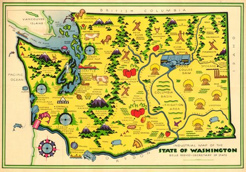 Industrial Map of the State of Washington