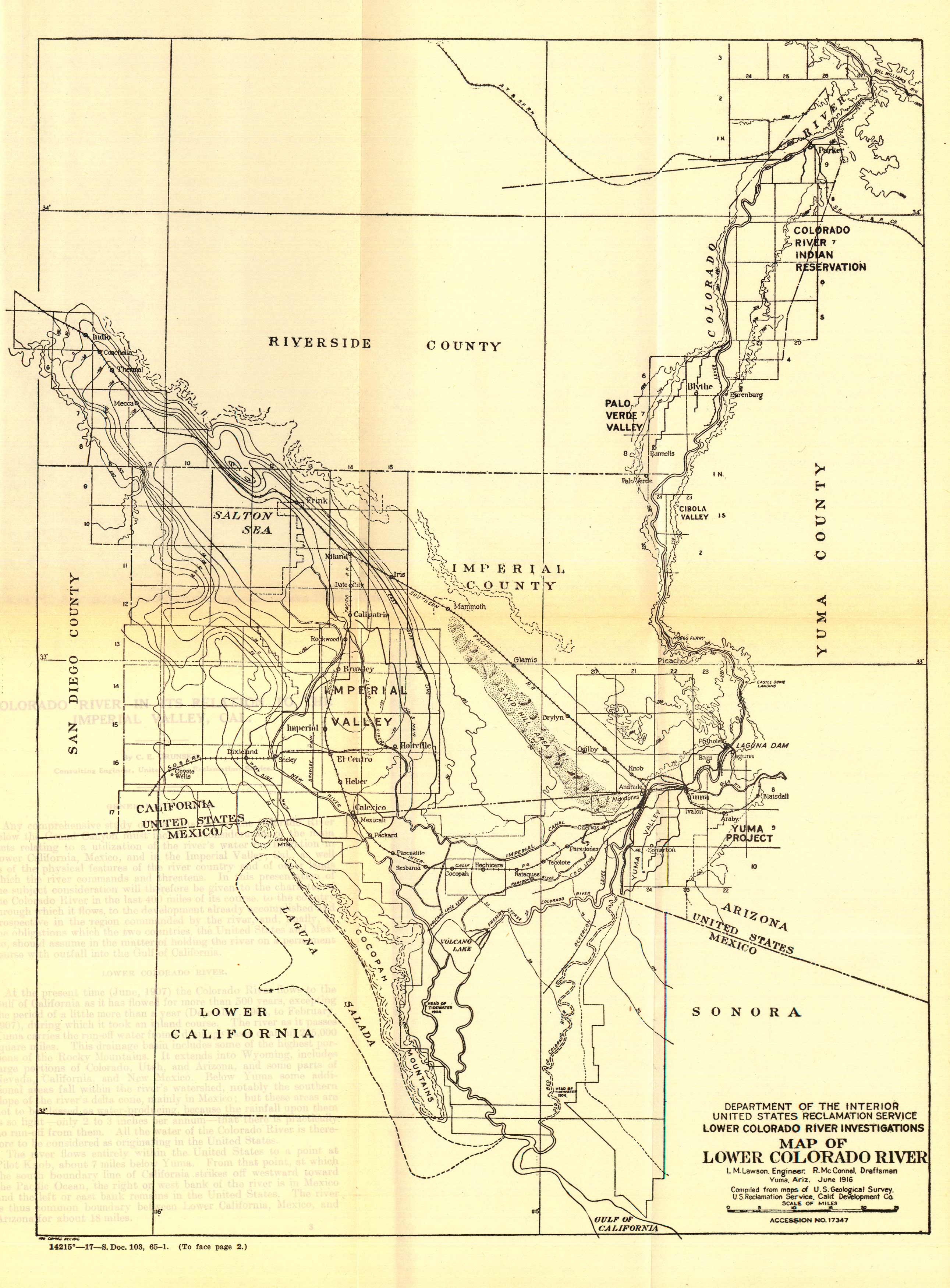Lower Colorado River Investigations Map of Lower Colorado River