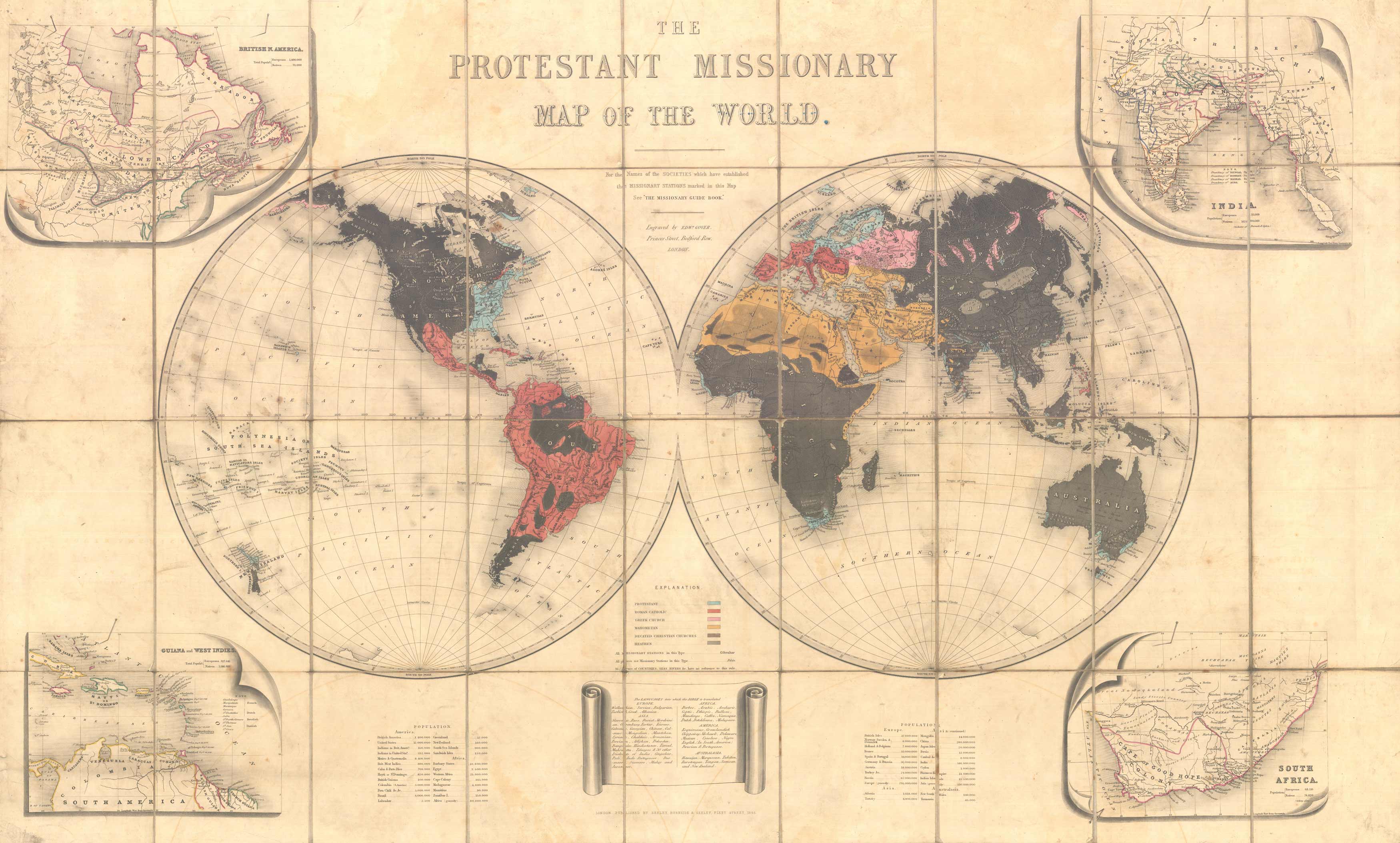 The Protestant Missionary Map of the World The Protestant Missionary Map of the World