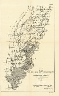 Map of the St. Francis Levee Districts of Arkansas and Missouri