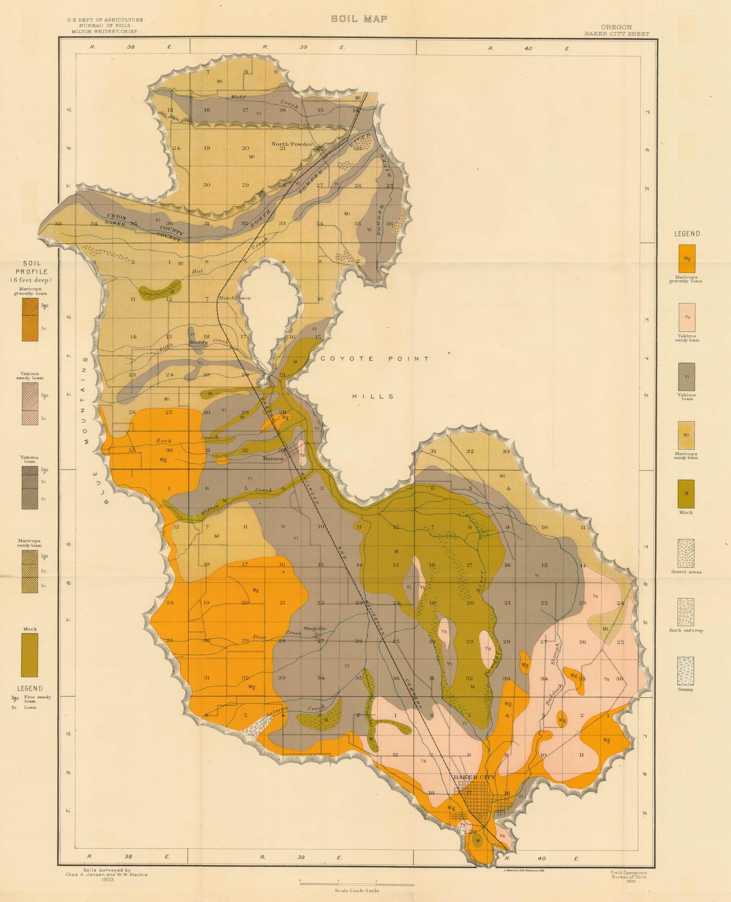Soil Map - Oregon - Baker City Sheet