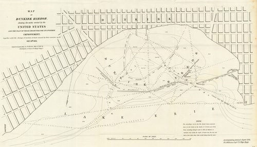 Map of Dunkirk Harbor