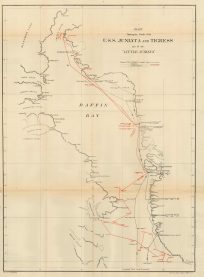 Chart Showing the Tracks of the U.S.S. Juniata and Tigress and of the Little Juniata