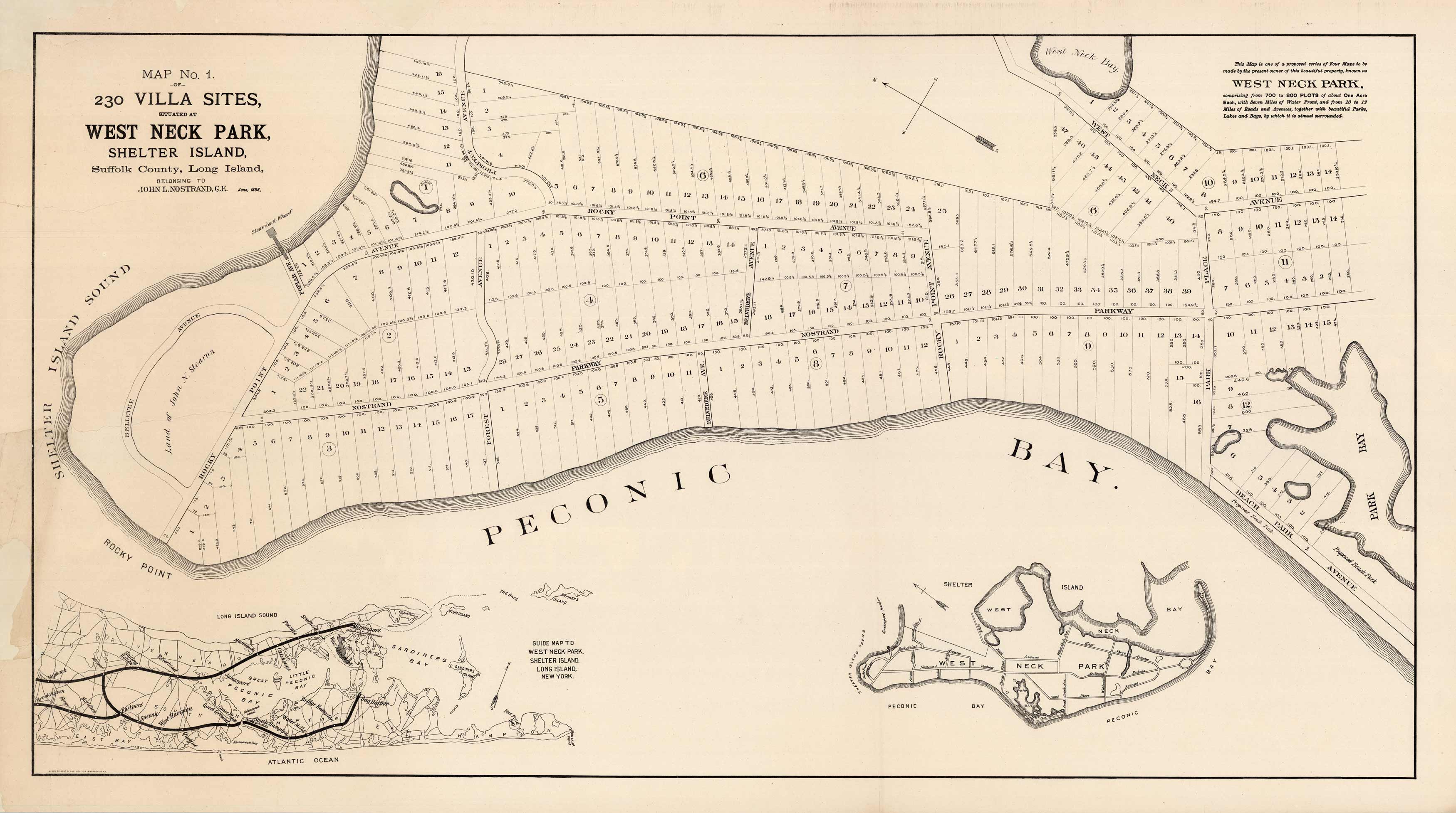 Map No. 1 of 230 Villa Sites