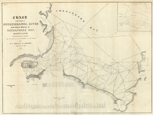 Chart of the Mouth of Susquehanna River and Head Waters of Chesapeake Bay