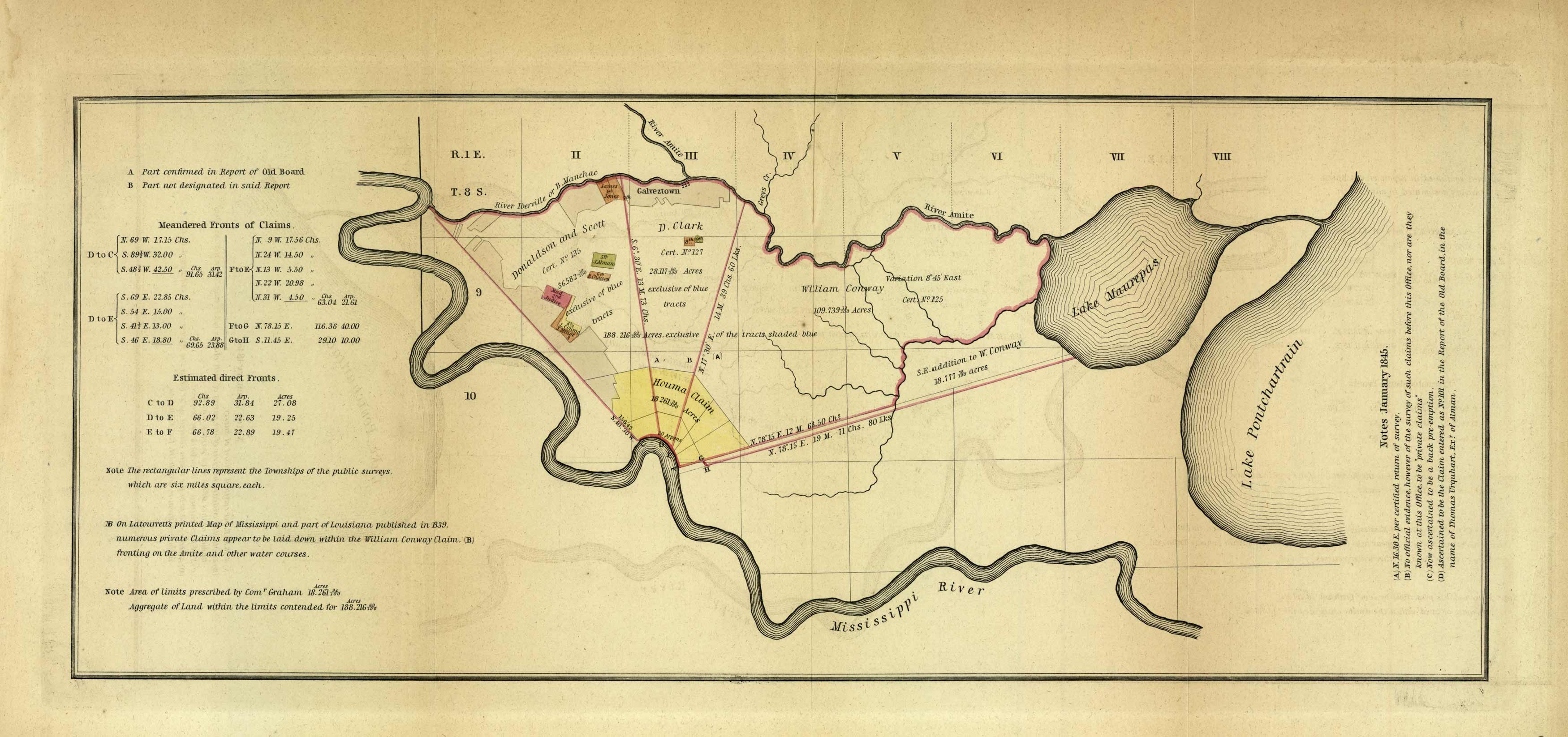 [Land Claims between Mississippi River