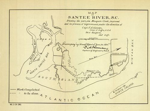 Map of Santee River