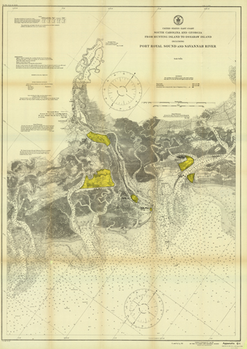 United States - East Coast - South Carolina and Georgia - From Hunting Island to Ossabaw Island including Port Royal Sound and Savannah River
