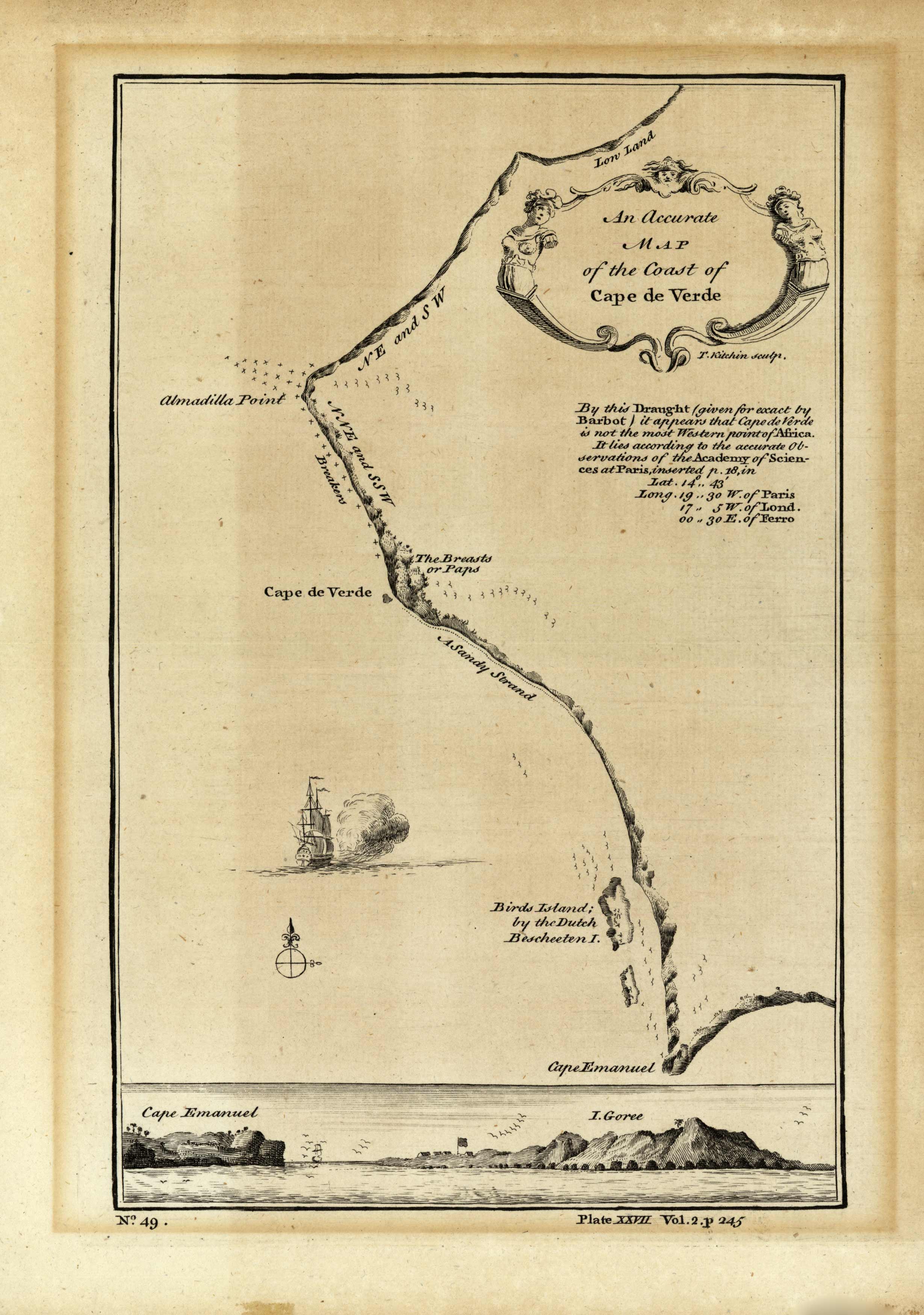 An Accurate Map of the Coast of Cape de Verde