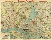 Pharus-Plan Hamburg (Hamburger Fremdenblatt)