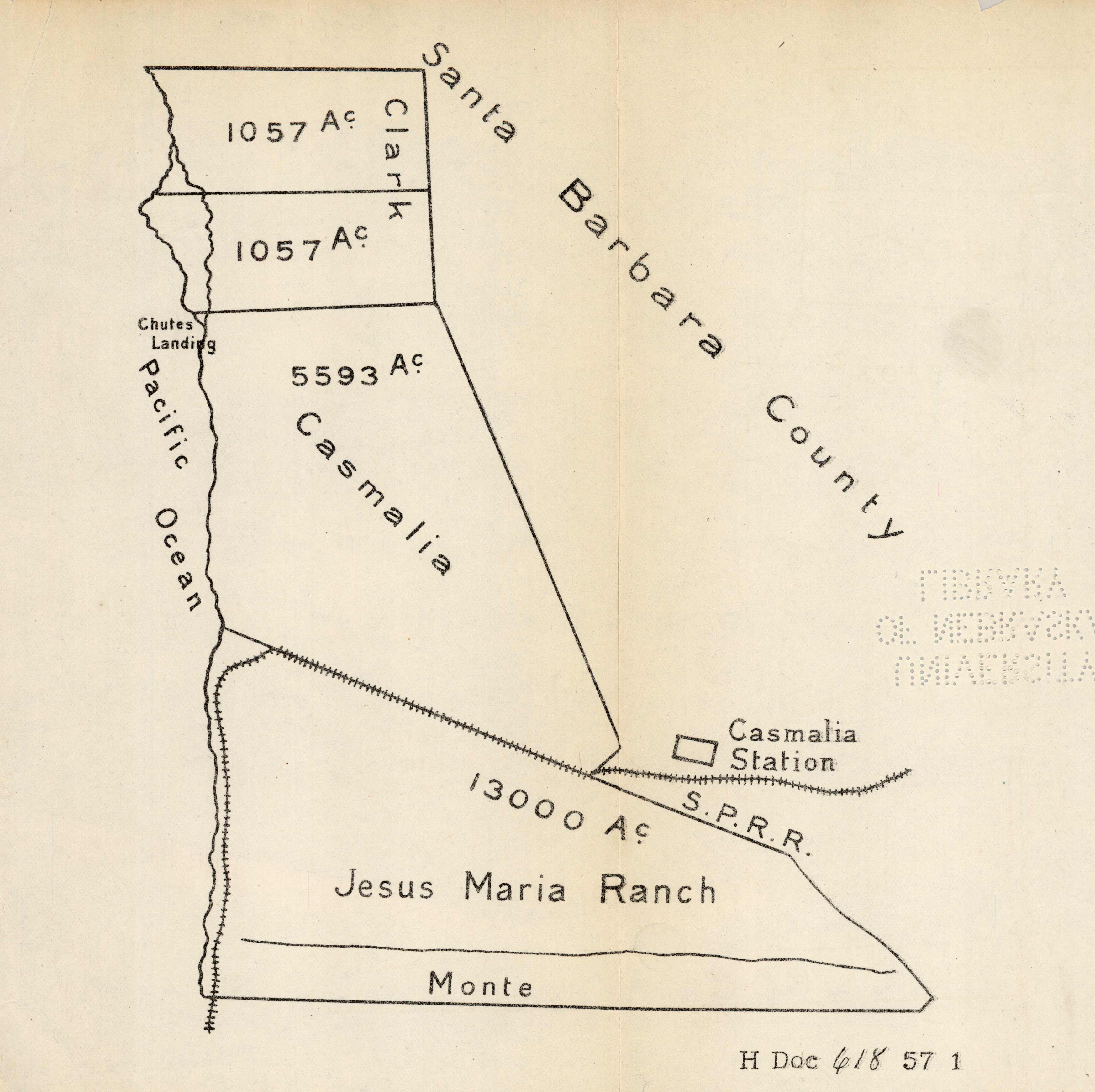 [Ranchland along the Pacific Ocean in Californias Santa Barbara County]'