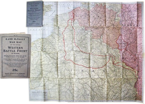Pocket War Map of the Entire Western Battle Front in Europe Pocket War Map of the Entire Western Battle Front in Europe
