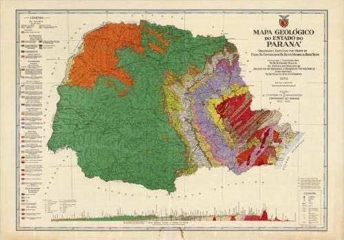 Mapa Geologico do Estado do Parana (Geological Map of the State of Parana)