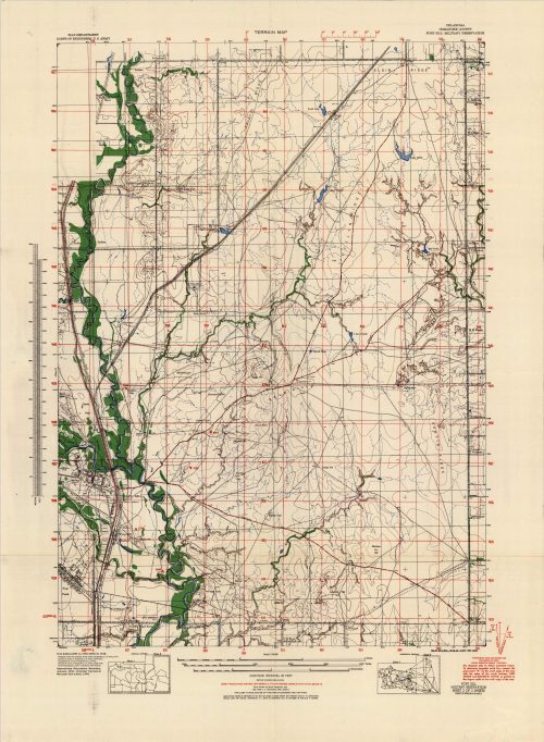 Terrain Map - Oklahoma Comanche County