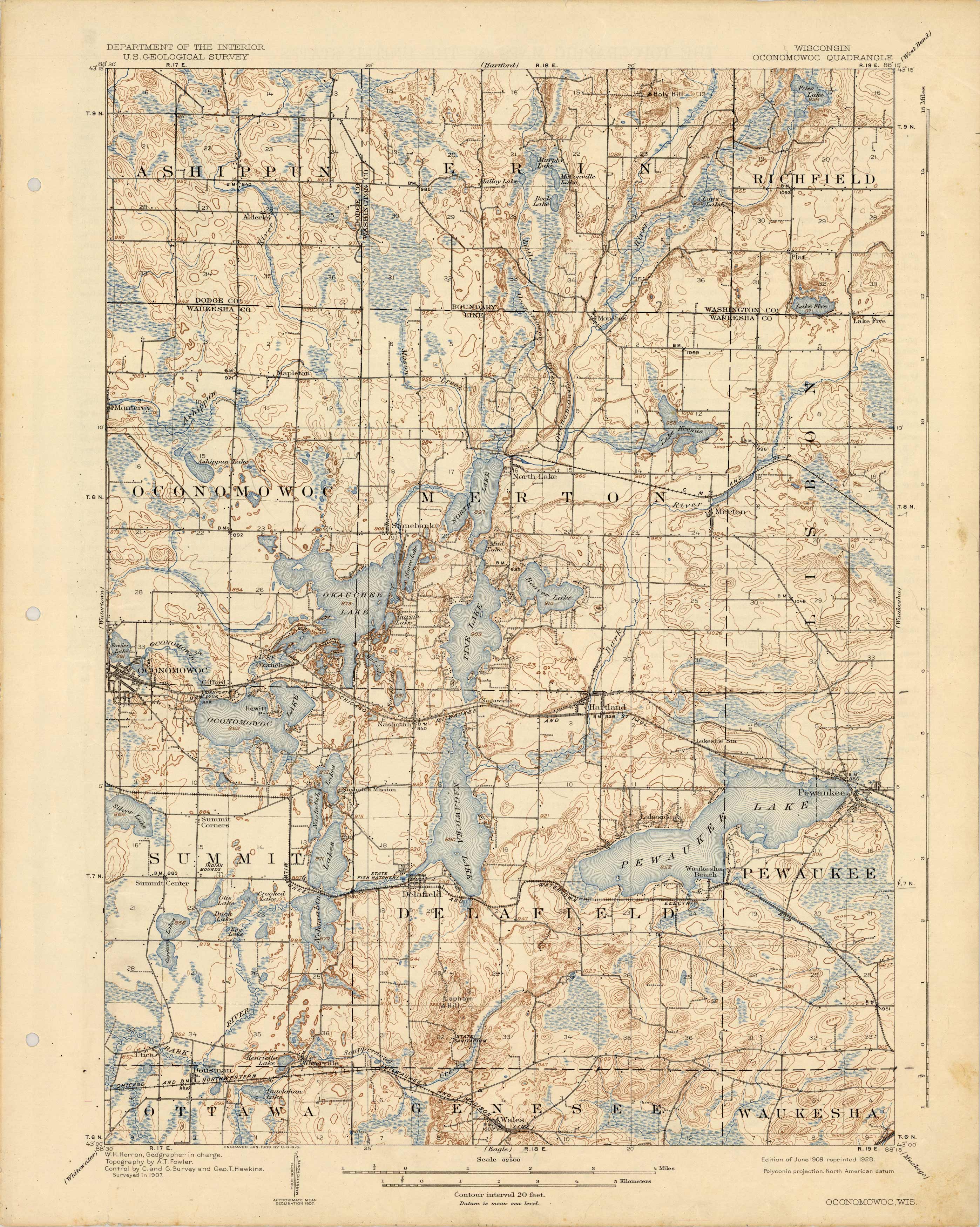 Wisconsin - Oconomowoc Quadrangle Wisconsin - Oconomowoc Quadrangle