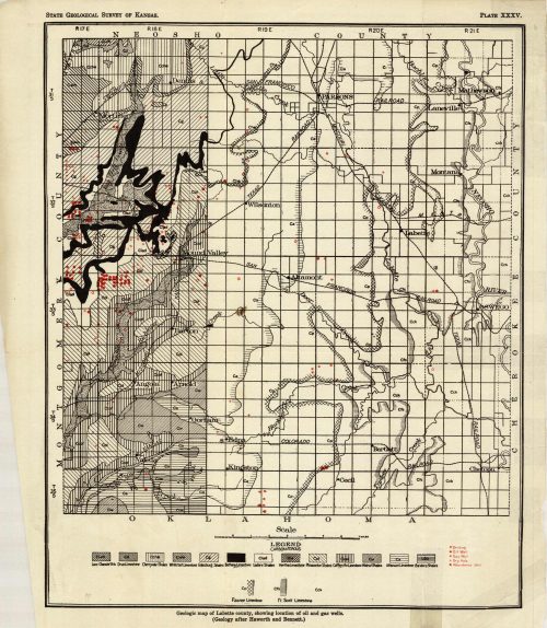 Geologic Map of Labette County(Kansas)