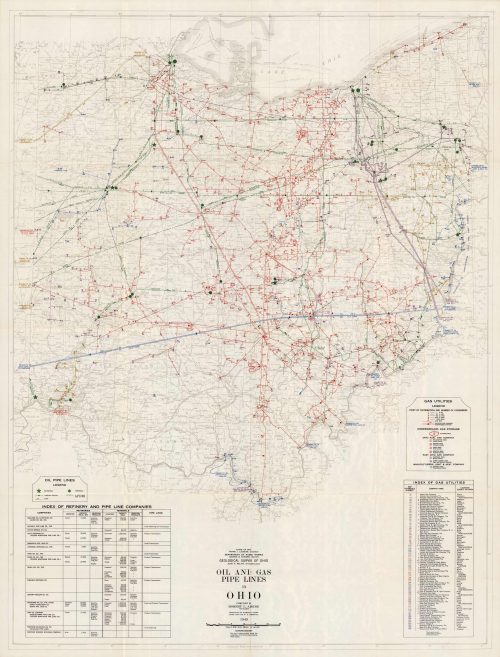 Oil and Gas Pipe Lines in Ohio