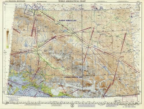 World Aeronautical Chart - Wrangell Mountains