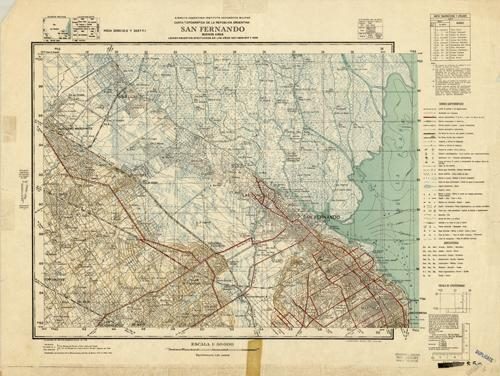 Carta Topografica De La Republica  Argentina