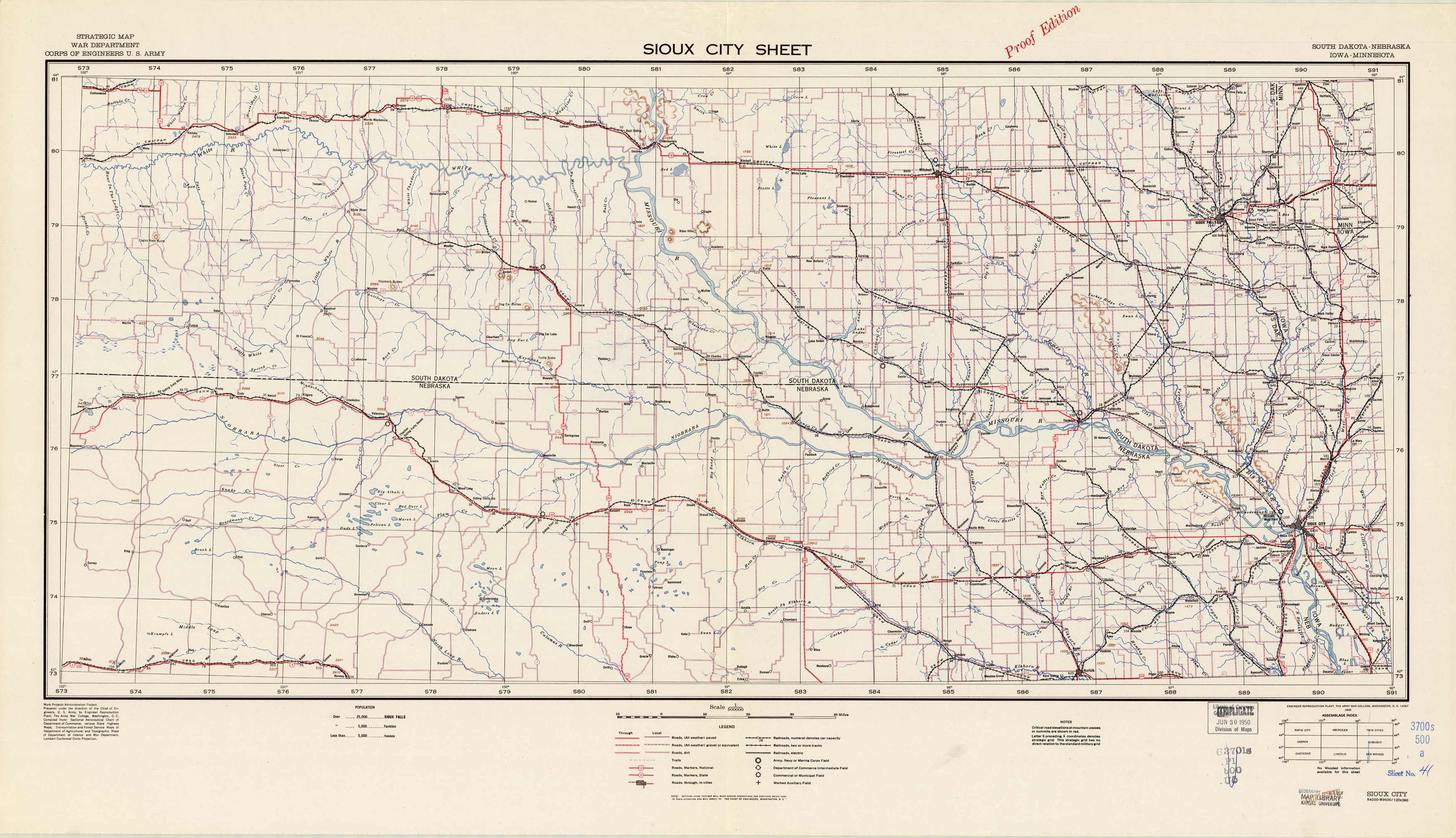 Sioux City Sheet - South Dakota