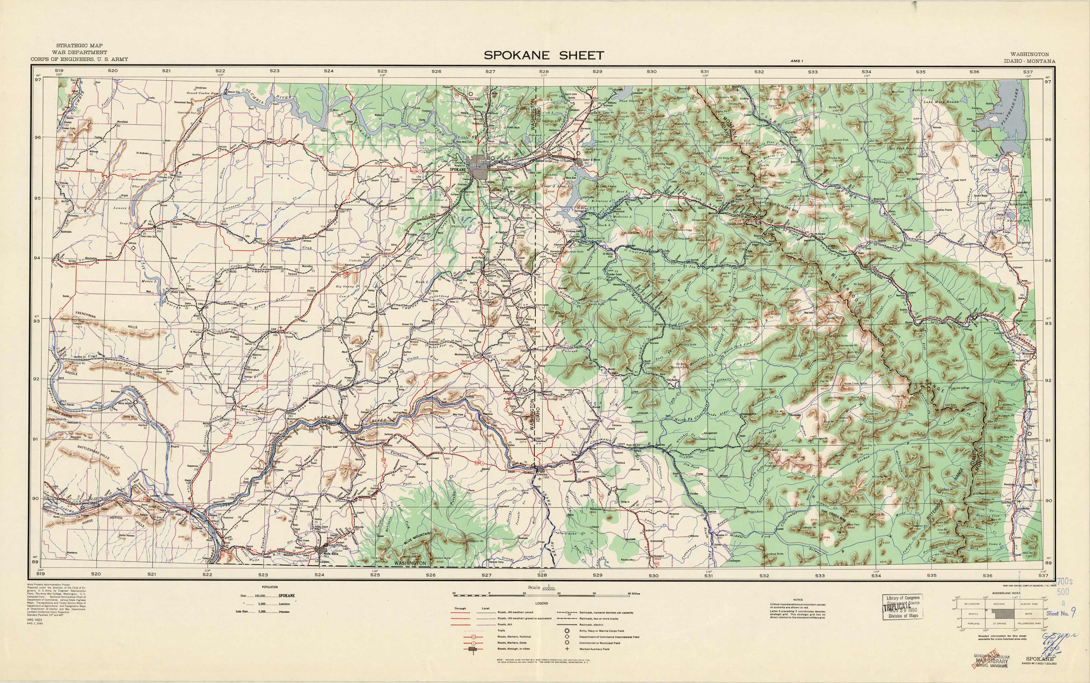 Spokane Sheet - Washington