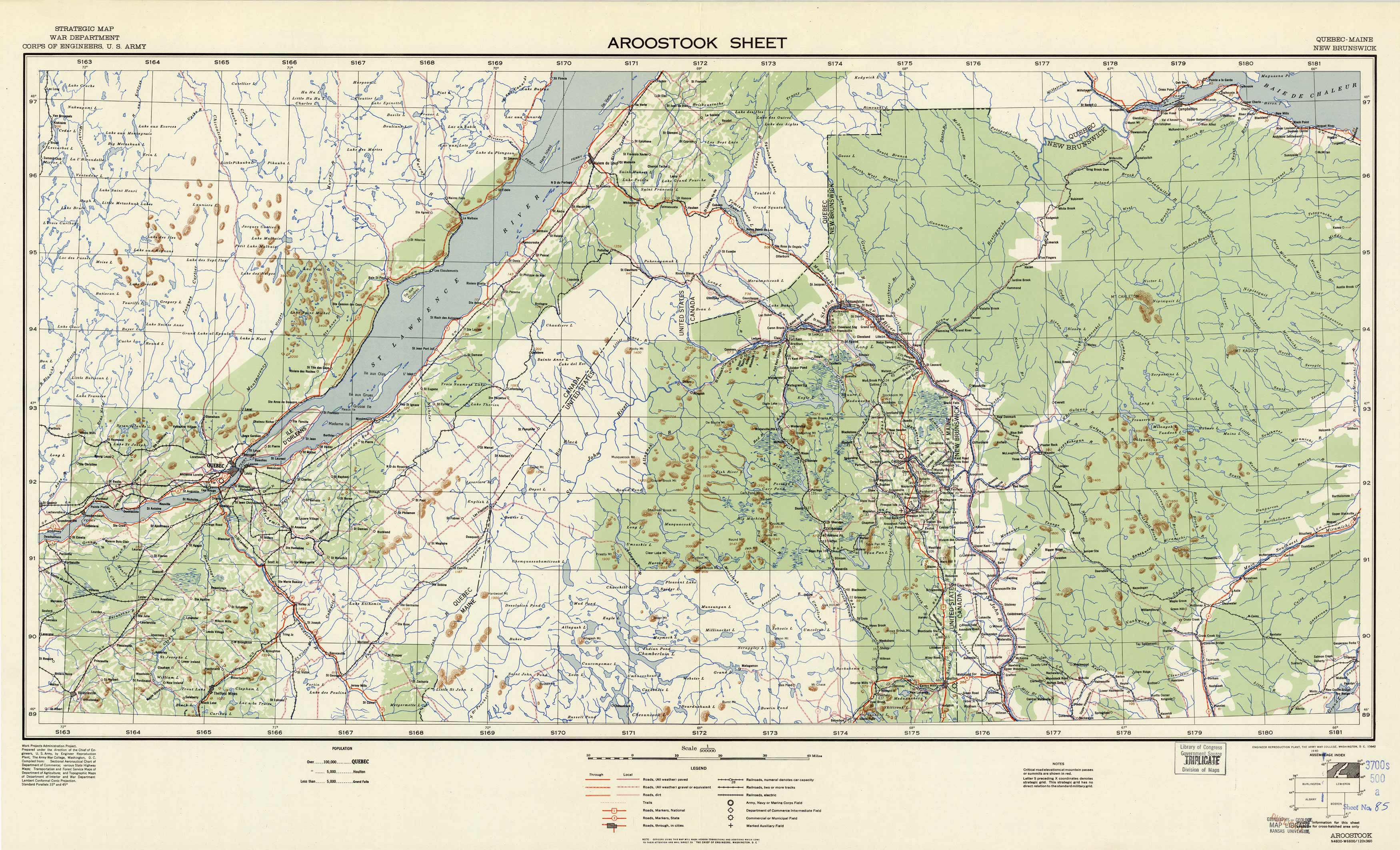 Aroostook Sheet - Quebec