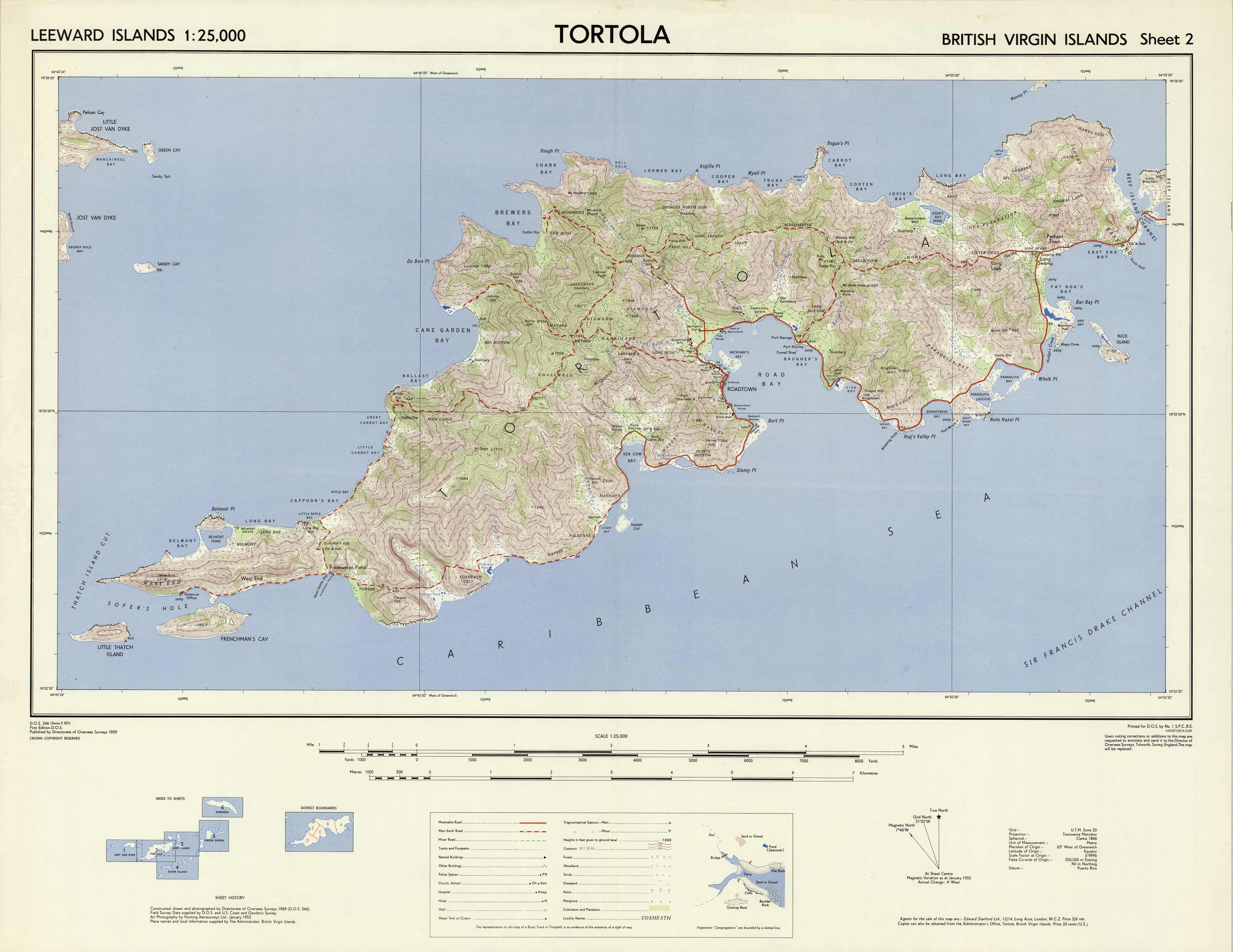 tortola map