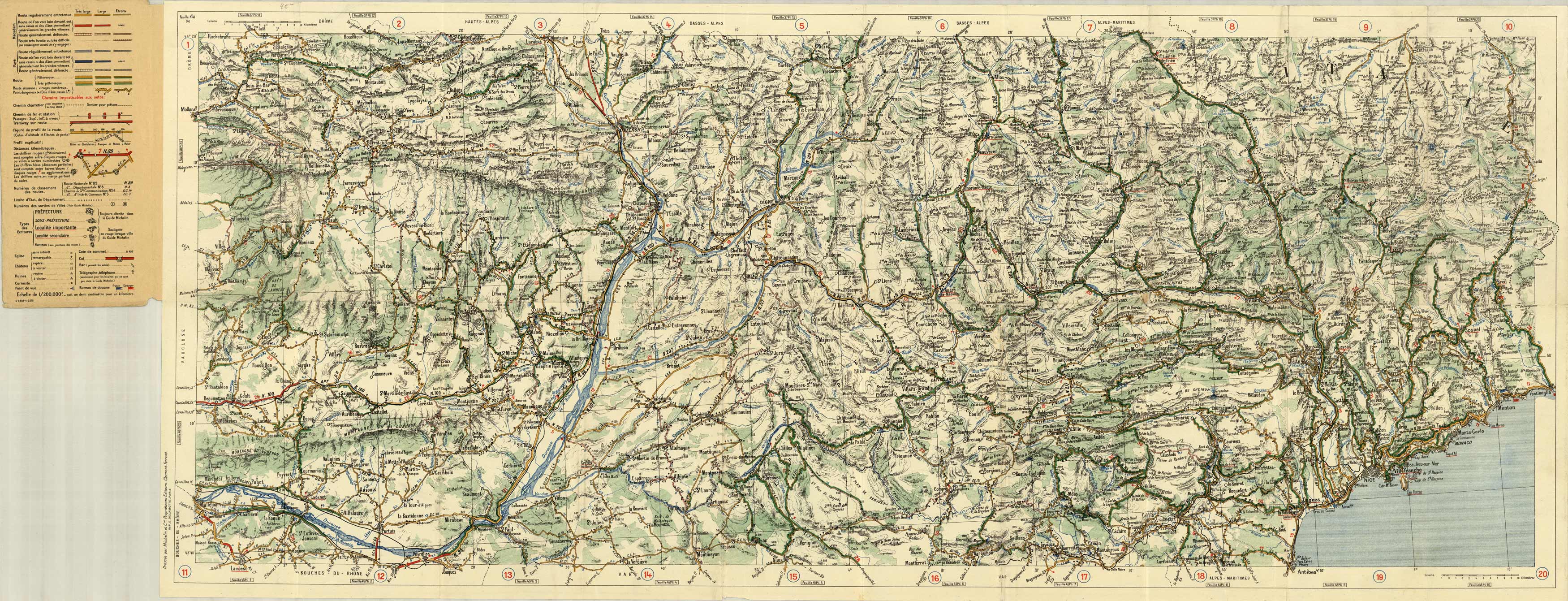 Carte Michelin de la France (Michelin map of France)
