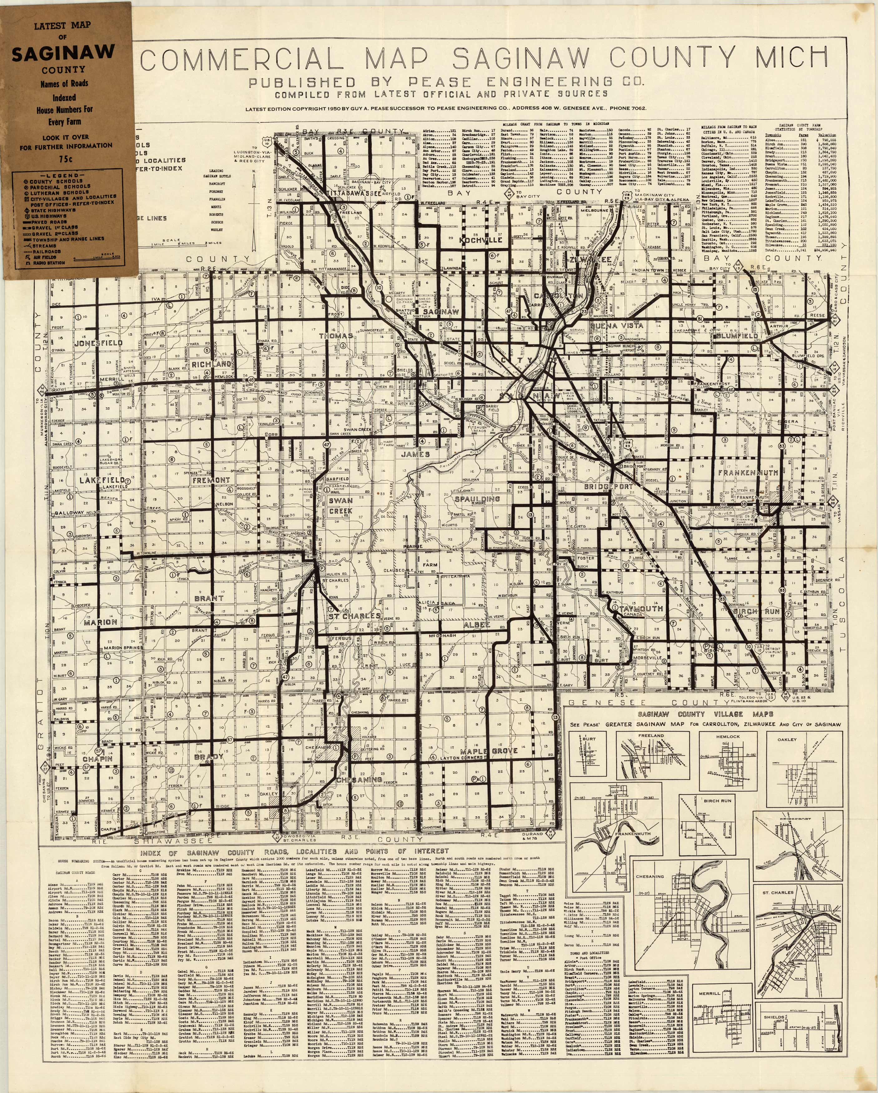 Commercial Map Saginaw County Michigan Commercial Map Saginaw County Michigan