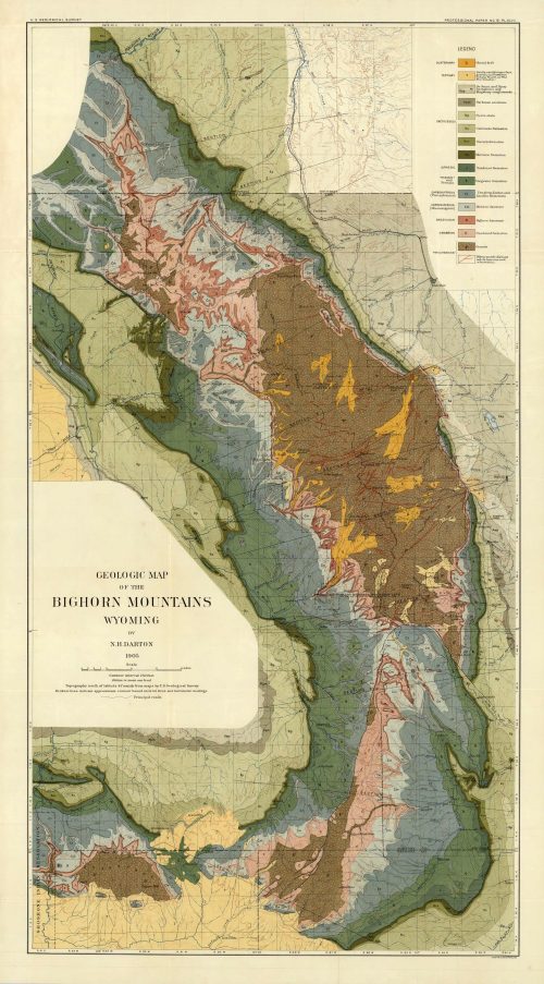 Geologic Map of the Bighorn Mountains