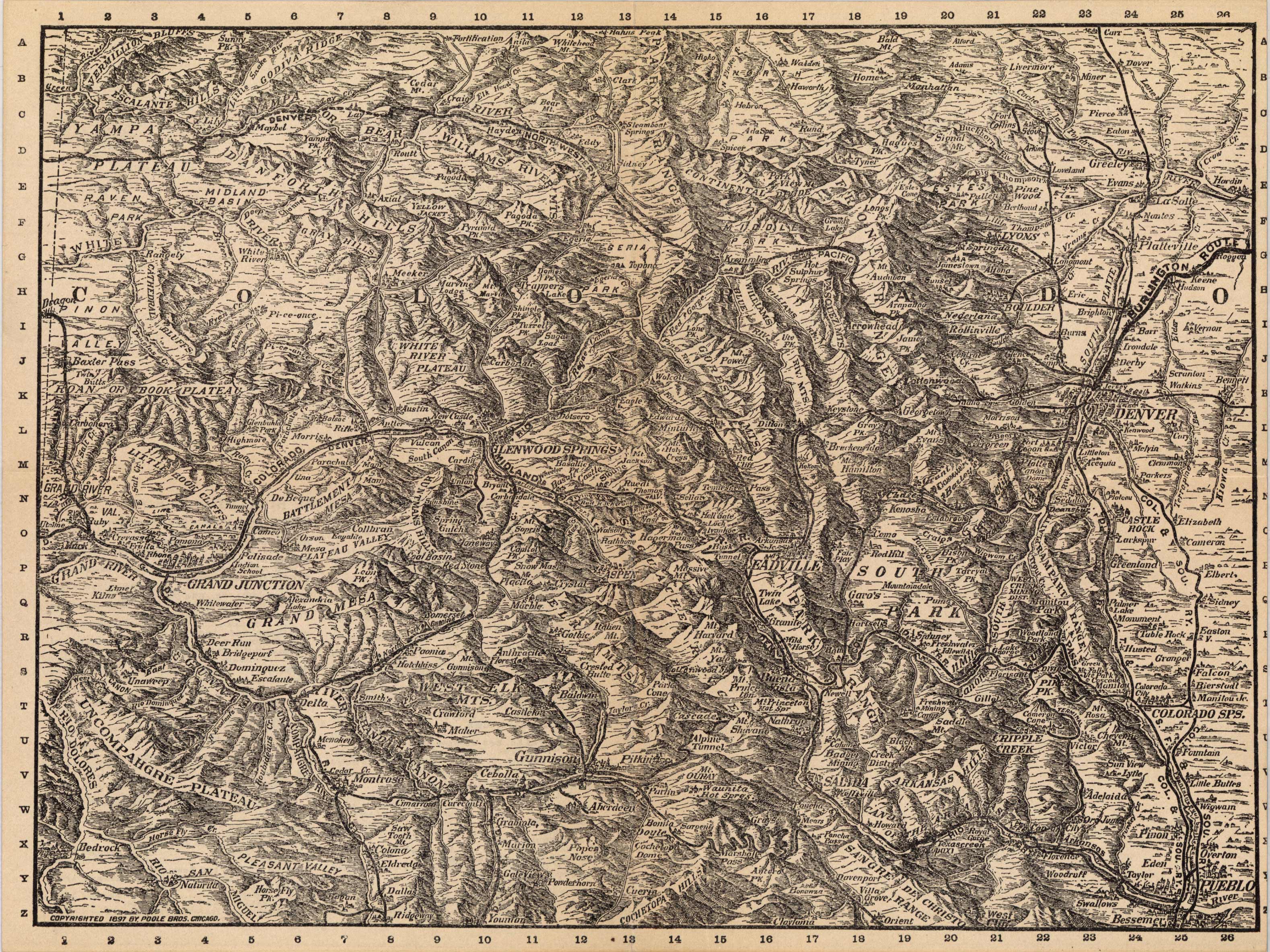 Scenic Colorado as found along the Midland Route Scenic Colorado as found along the Midland Route