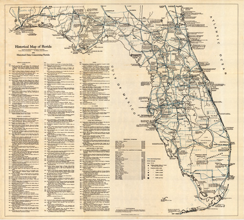 Historical Map of Florida Historical Map of Florida