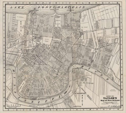 Taylors Map of New Orleans  Frida Kahlo Photo