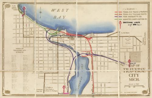 Map of Traverse City Mich. Map of Traverse City Mich.
