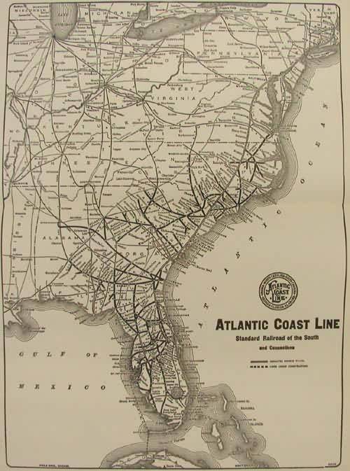Atlantic Coast Line Standard Railroad of the South and Connections Atlantic Coast Line Standard Railroad of the South and Connections