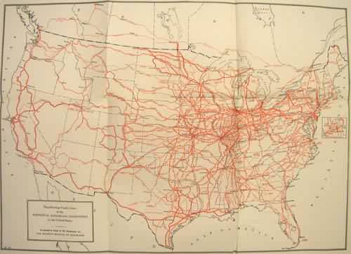 Map Showing Trunk Lines of the Principal Railroad Companies in the United States Map Showing Trunk Lines of the Principal Railroad Companies in the United States